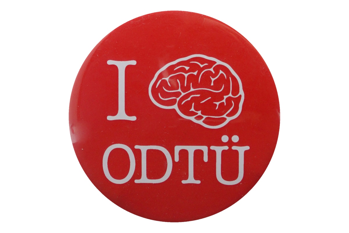 I Think of ODTÜ Logolu Buton Rozet